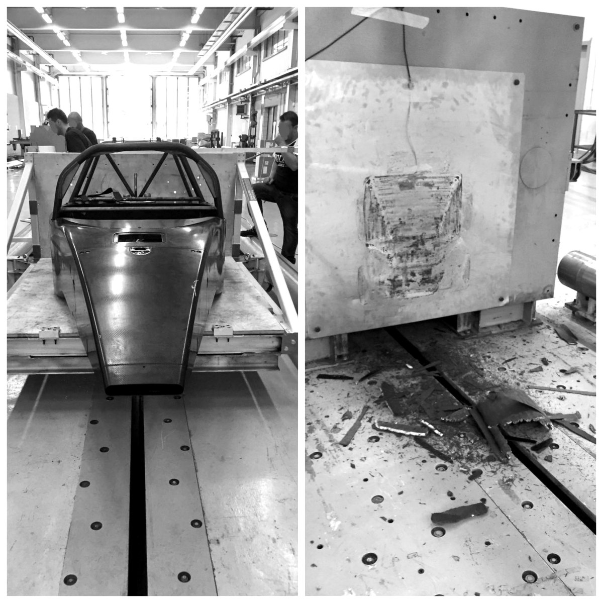 Crash test e validazione dei componenti in composito
